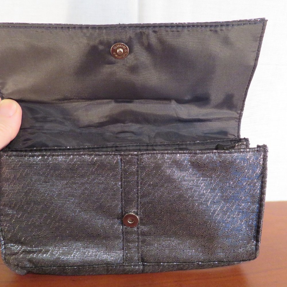 LANCOME Makeup Clutch Bag Silver Black (402)